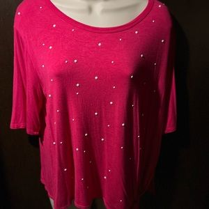 Cha Cha Vente blouse with sequence.  Large